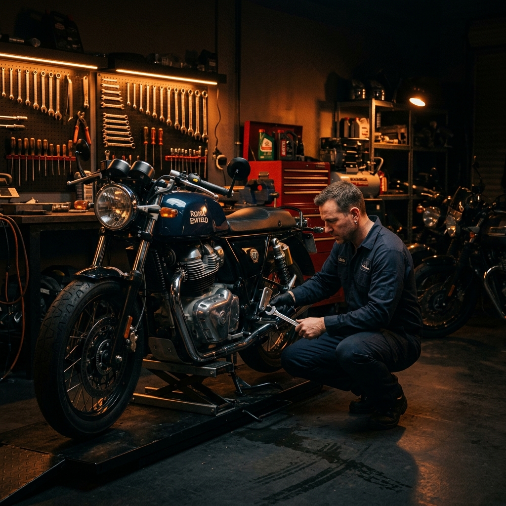 Classic Automobiles Garage — Premium motorcycle repair workshop in Gota, Ahmedabad